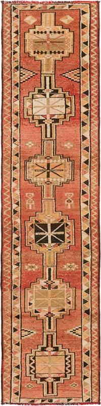 Vintage Anadolu Yolluk - 88 cm x 350 cm