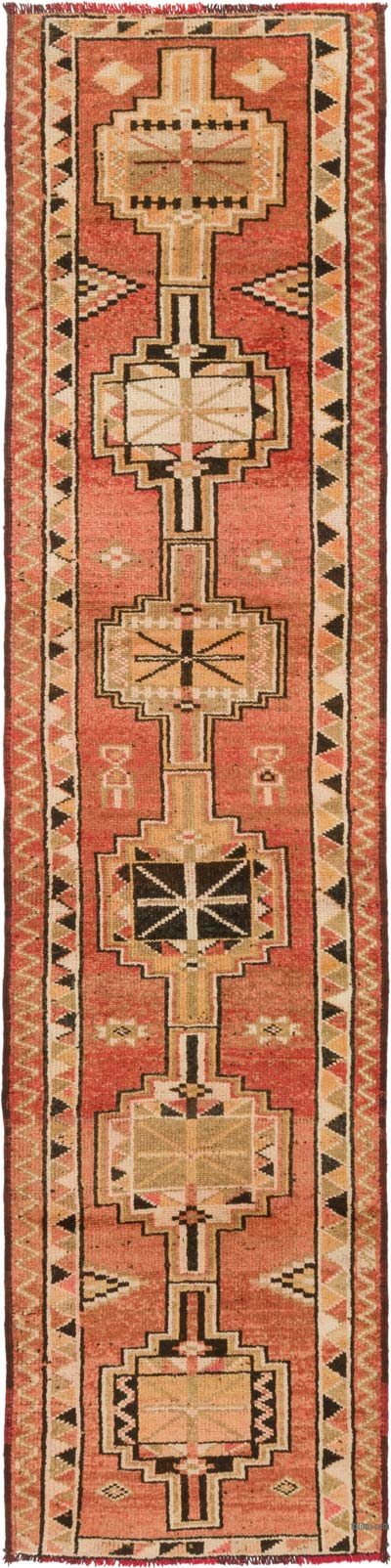 Vintage Tribal Runner Rug - 2' 11" x 11' 6" (35" x 138")