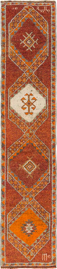 Vintage Anadolu Yolluk - 87 cm x 420 cm