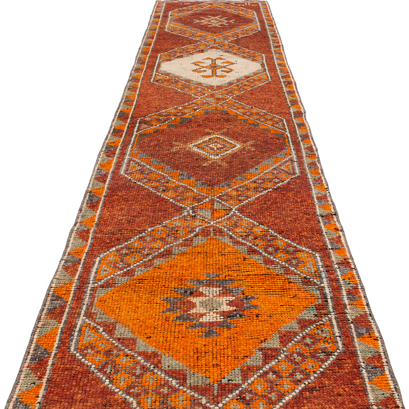 Alfombra Vintage de Pasillo - 87 cm x 420 cm - K0092943