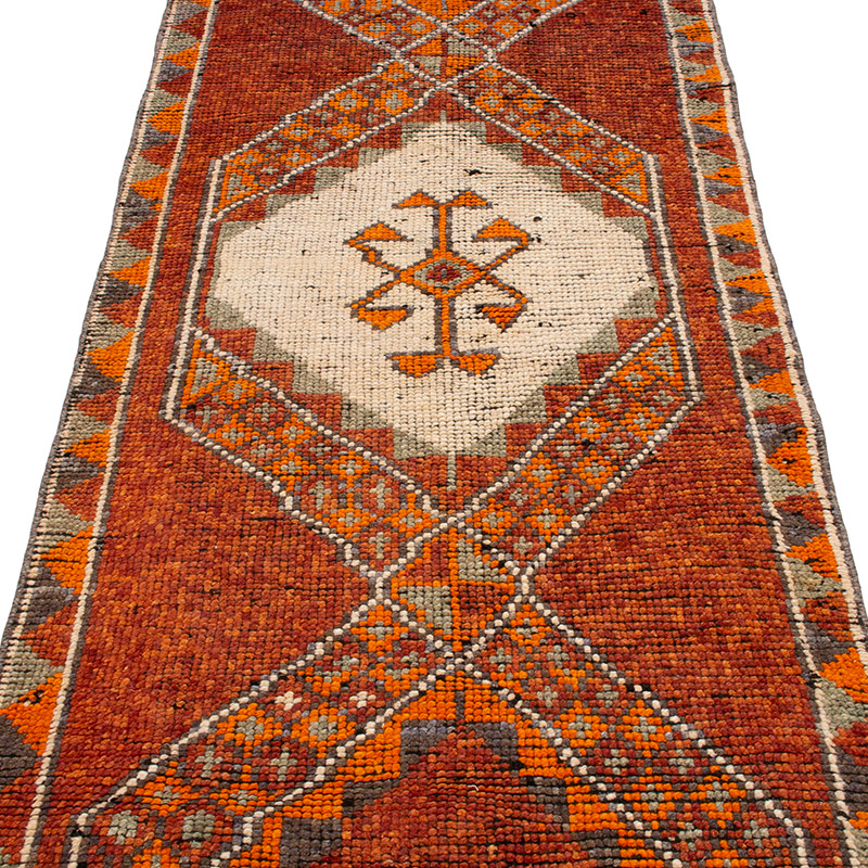 Alfombra Vintage de Pasillo - 87 cm x 420 cm - K0092943