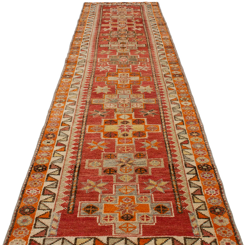 Vintage Anadolu Yolluk - 90 cm x 368 cm - K0092946