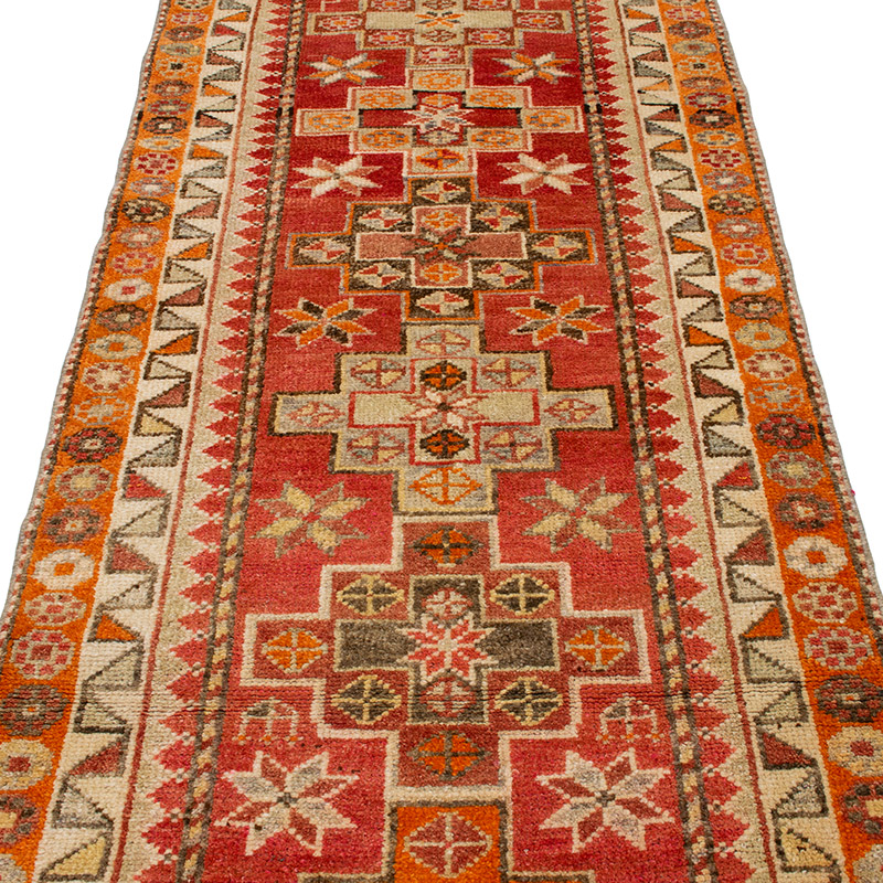 Vintage Anadolu Yolluk - 90 cm x 368 cm - K0092946
