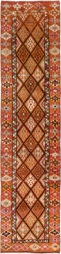 Alfombra Vintage de Pasillo - 86 cm x 365 cm