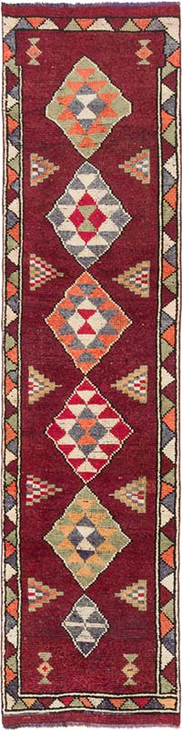 Alfombra Vintage de Pasillo - 82 cm x 333 cm