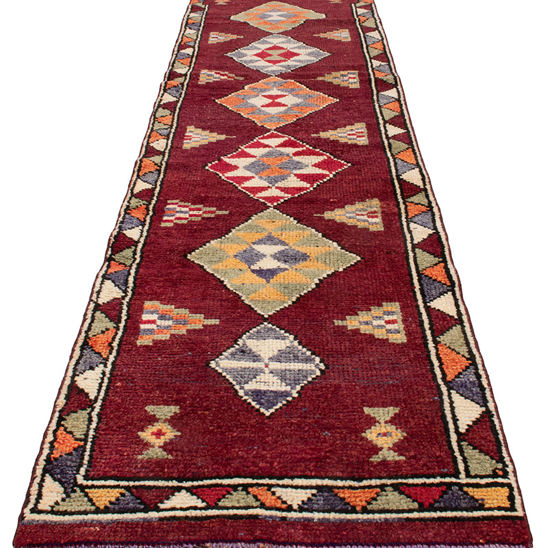 Vintage Tribal Runner Rug - 2' 8" x 10' 11" (32" x 131") - K0092949
