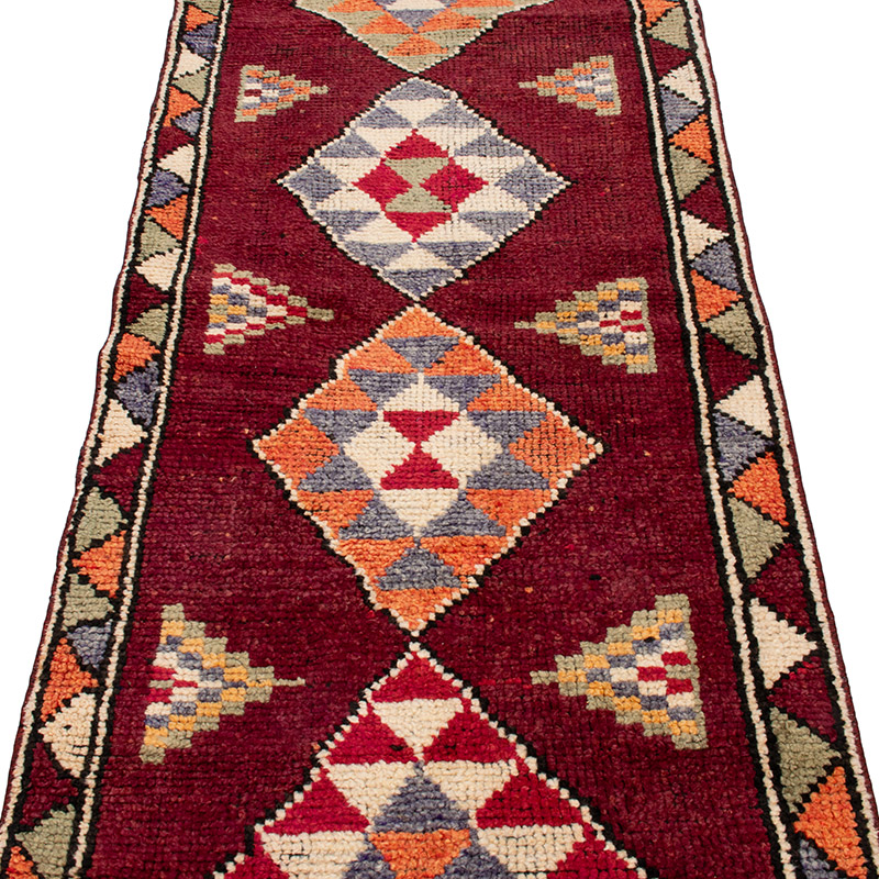 Vintage Tribal Runner Rug - 2' 8" x 10' 11" (32" x 131") - K0092949