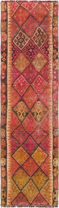 Vintage Anadolu Yolluk - 69 cm x 240 cm