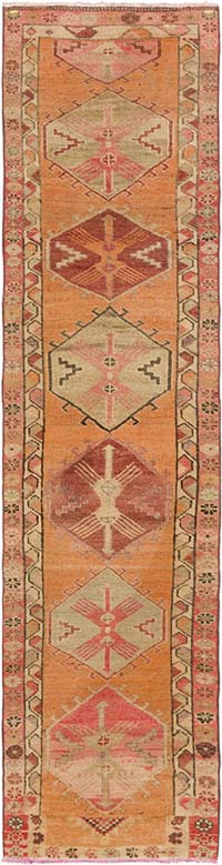 Vintage Anadolu Yolluk - 89 cm x 350 cm