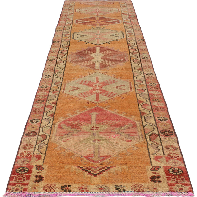 Vintage Anadolu Yolluk - 89 cm x 350 cm - K0092952