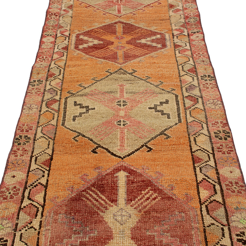 Vintage Anadolu Yolluk - 89 cm x 350 cm - K0092952