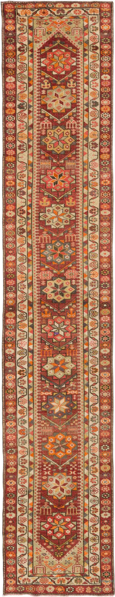 Vintage Tribal Runner Rug - 2' 9" x 14' 5" (33" x 173")