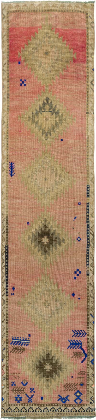 Vintage Tribal Runner Rug - 2' 4" x 10' 3" (28" x 123")