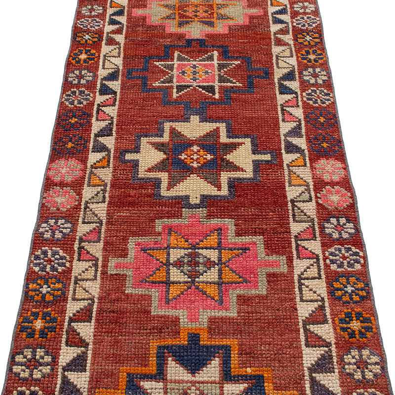 Alfombra Vintage de Pasillo - 80 cm x 280 cm - K0092955