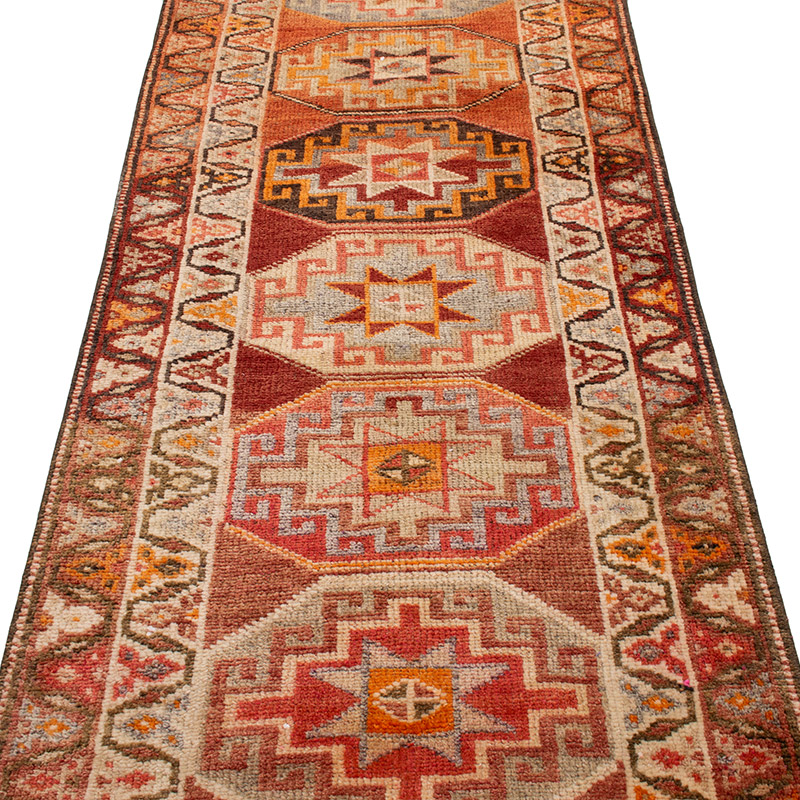 Vintage Anadolu Yolluk - 87 cm x 396 cm - K0092960