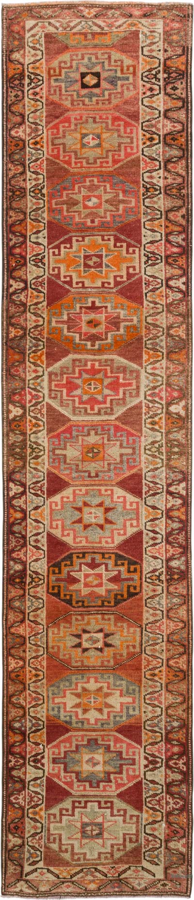 Vintage Tribal Runner Rug - 2' 10" x 13'  (34" x 156")