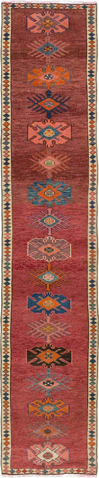 Alfombra Vintage de Pasillo - 80 cm x 388 cm