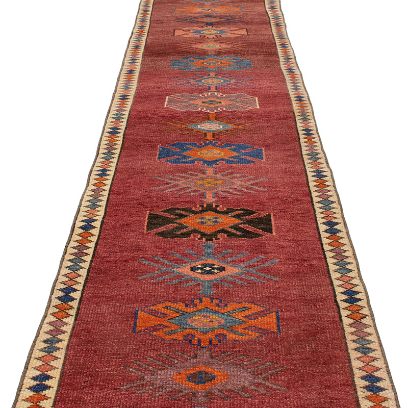 Alfombra Vintage de Pasillo - 80 cm x 388 cm - K0092962