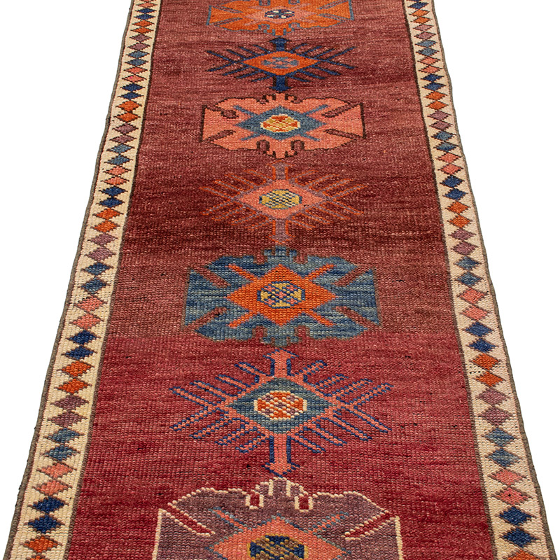 Alfombra Vintage de Pasillo - 80 cm x 388 cm - K0092962