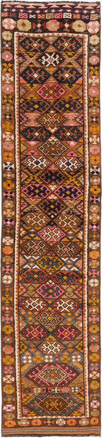 Vintage Anadolu Yolluk - 86 cm x 380 cm