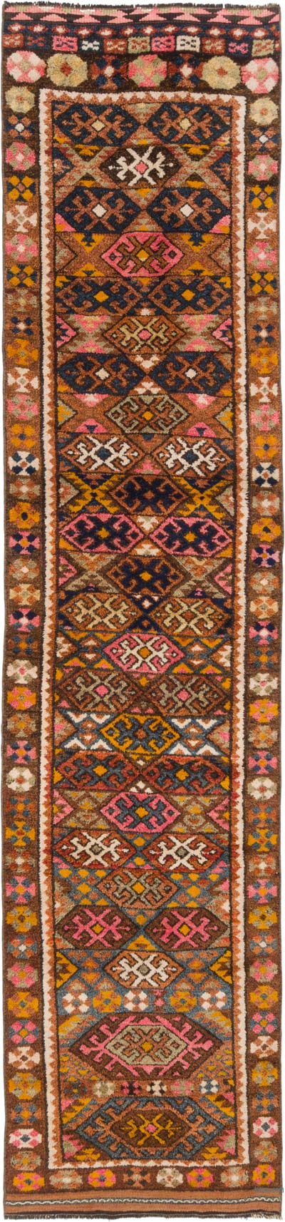 Vintage Tribal Runner Rug - 2' 10" x 12' 6" (34" x 150")