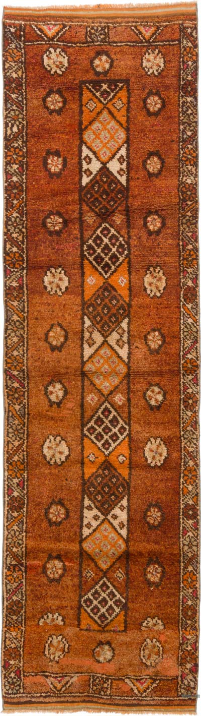 Vintage Tribal Runner Rug - 2' 11" x 10' 6" (35" x 126")