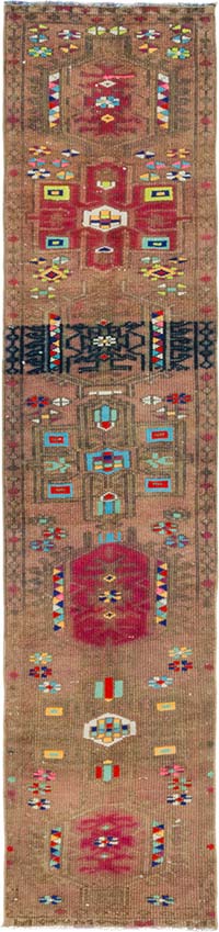 Vintage Anadolu Yolluk - 64 cm x 282 cm