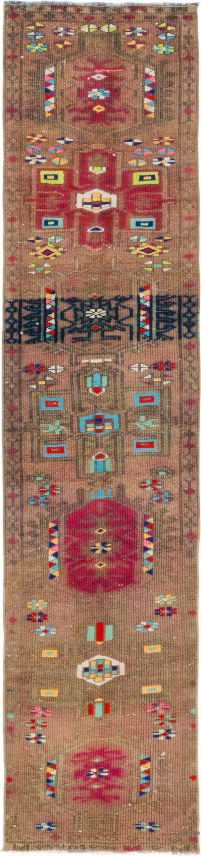 Vintage Tribal Runner Rug - 2' 1" x 9' 3" (25" x 111")