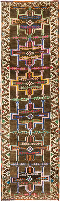Alfombra Vintage de Pasillo - 94 cm x 314 cm