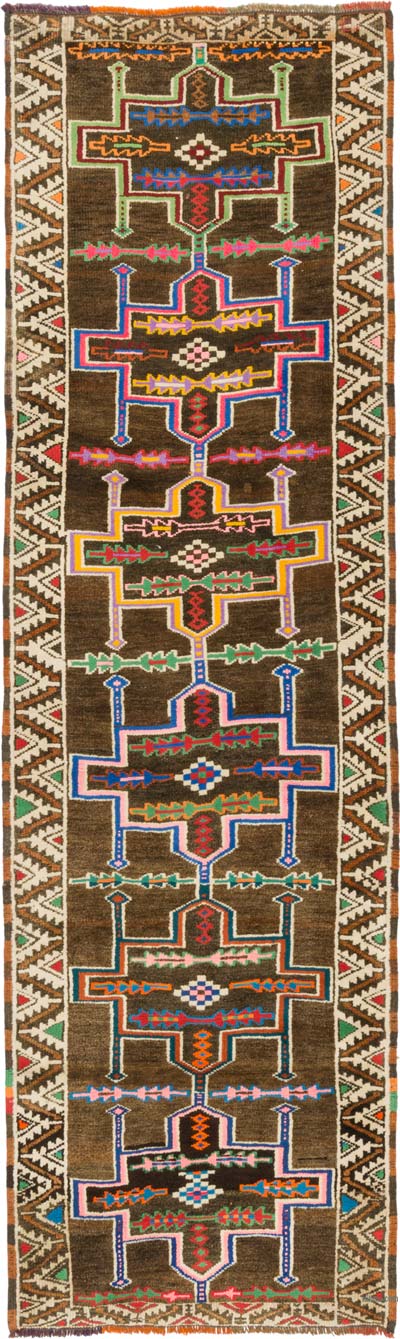 Vintage Tribal Runner Rug - 3' 1" x 10' 4" (37" x 124")