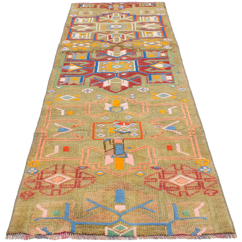 Vintage Tribal Runner Rug - 2' 5" x 8' 1" (29" x 97") - K0092970