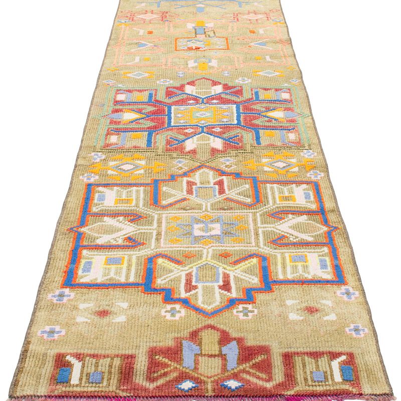 Vintage Tribal Runner Rug - 2' 5" x 8' 1" (29" x 97") - K0092970