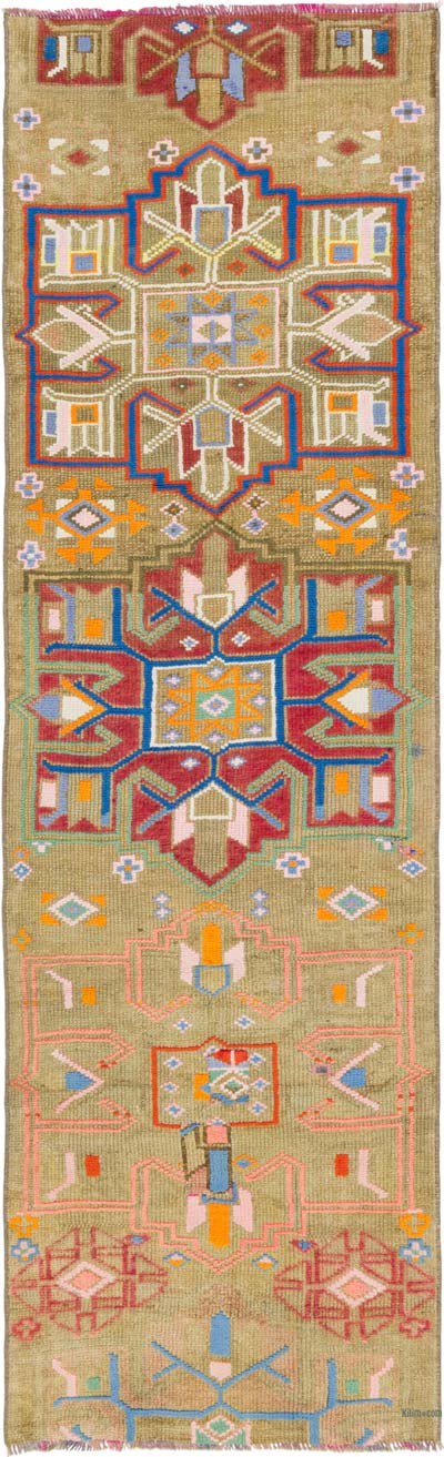 Vintage Tribal Runner Rug - 2' 5" x 8' 1" (29" x 97")
