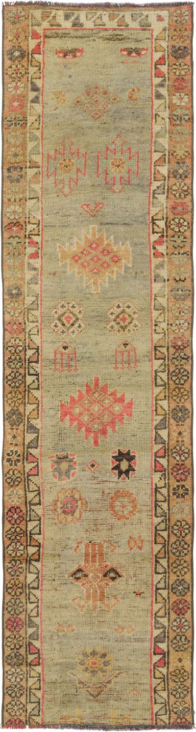 Vintage Tribal Runner Rug - 2' 3" x 8' 8" (27" x 104")