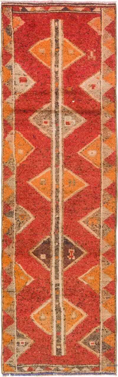 Vintage Tribal Runner Rug - 2' 10" x 9' 1" (34" x 109")
