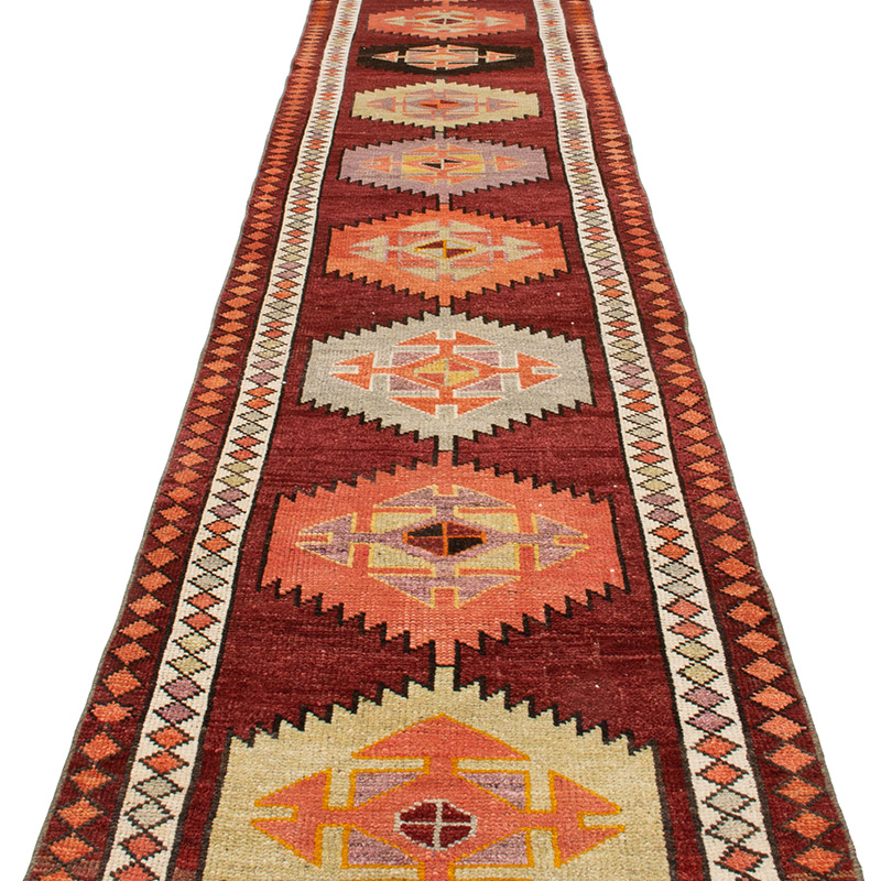 Alfombra Vintage de Pasillo - 85 cm x 385 cm - K0092977