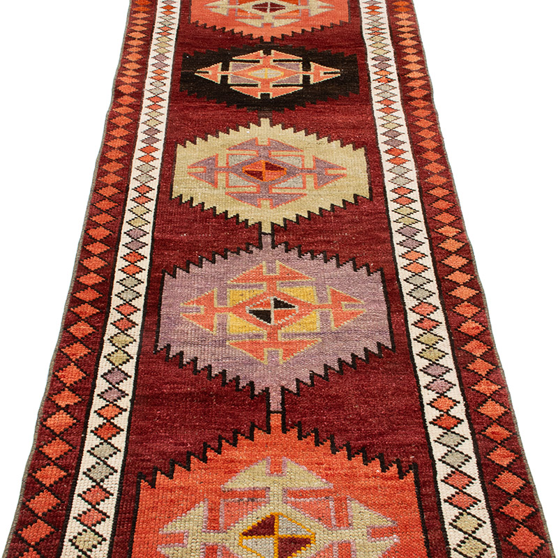 Alfombra Vintage de Pasillo - 85 cm x 385 cm - K0092977