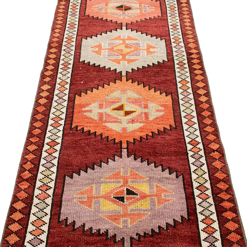Alfombra Vintage de Pasillo - 85 cm x 385 cm - K0092977