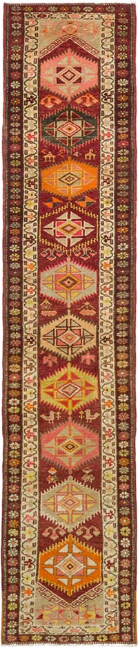 Vintage Anadolu Yolluk - 85 cm x 401 cm