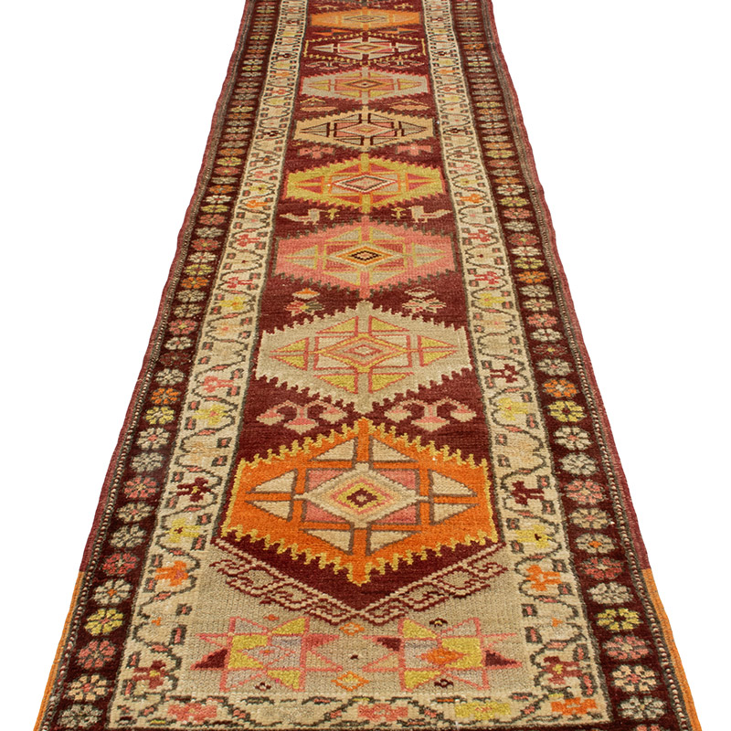 Vintage Tribal Runner Rug - 2' 9" x 13' 2" (33" x 158") - K0092979