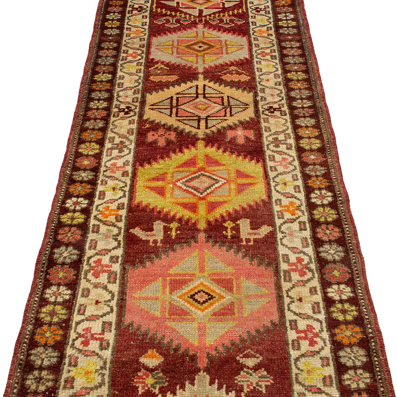 Vintage Tribal Runner Rug - 2' 9" x 13' 2" (33" x 158") - K0092979