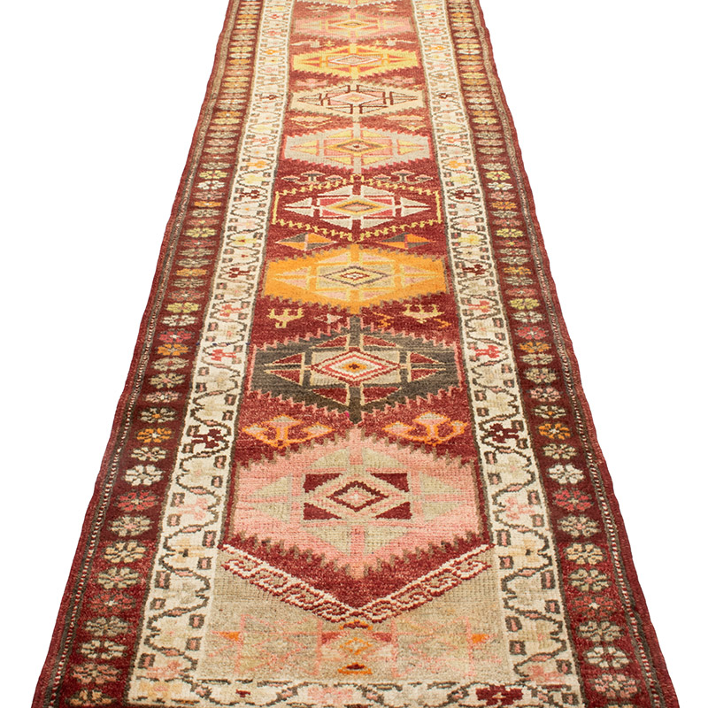 Vintage Tribal Runner Rug - 2' 9" x 13' 2" (33" x 158") - K0092979