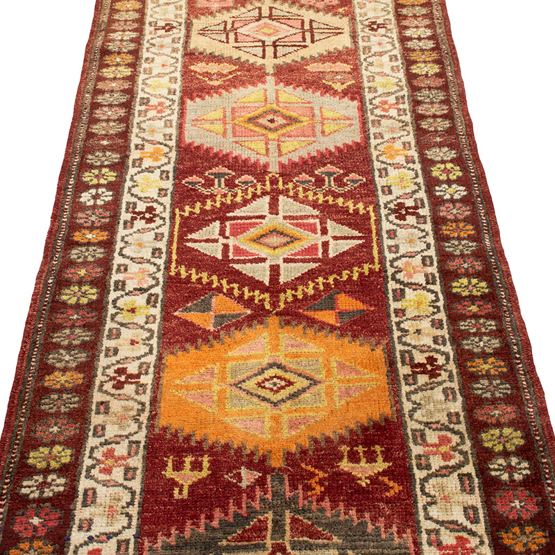 Vintage Tribal Runner Rug - 2' 9" x 13' 2" (33" x 158") - K0092979