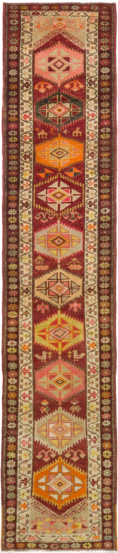 Vintage Tribal Runner Rug - 2' 9" x 13' 2" (33" x 158")