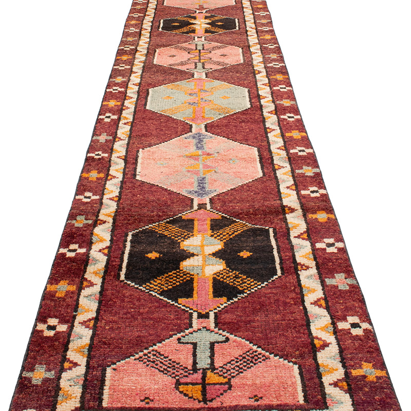 Vintage Tribal Runner Rug - 2' 8" x 12' 10" (32" x 154") - K0092980