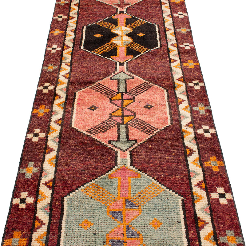 Vintage Tribal Runner Rug - 2' 8" x 12' 10" (32" x 154") - K0092980