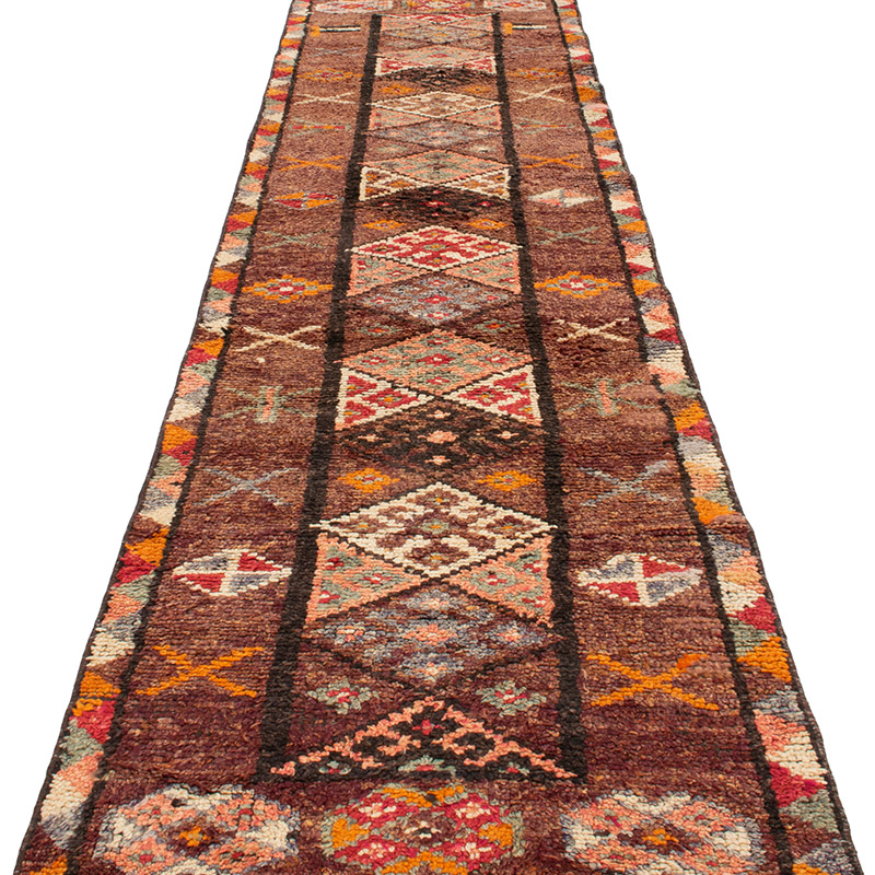 Vintage Tribal Runner Rug - 2' 8" x 11' 3" (32" x 135") - K0092981