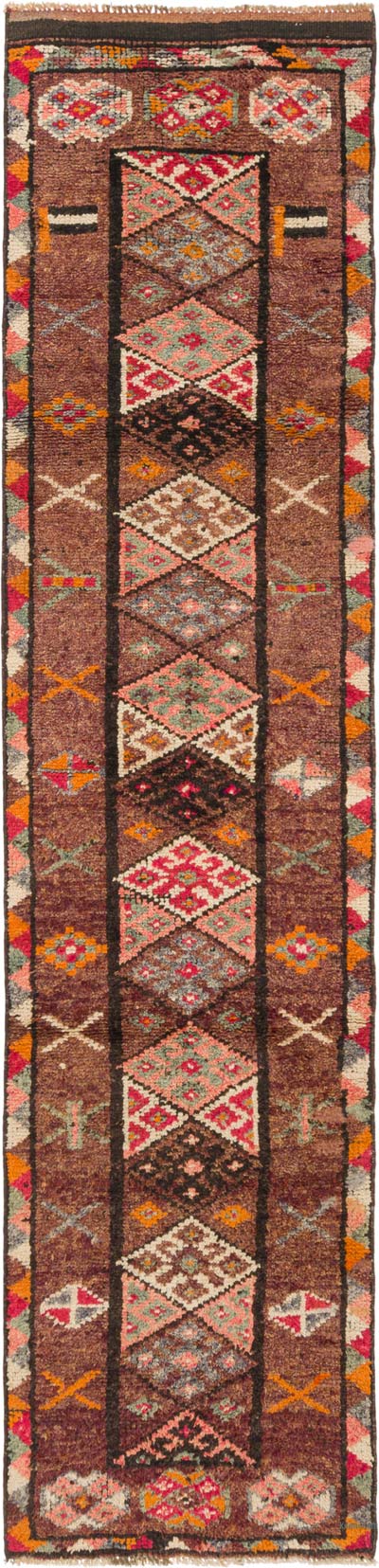 Vintage Tribal Runner Rug - 2' 8" x 11' 3" (32" x 135")