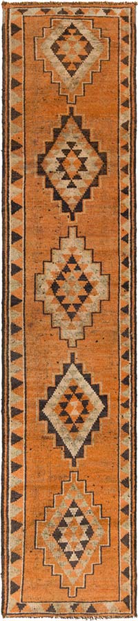 Vintage Tribal Runner Rug - 2' 10" x 12' 8" (34" x 152")