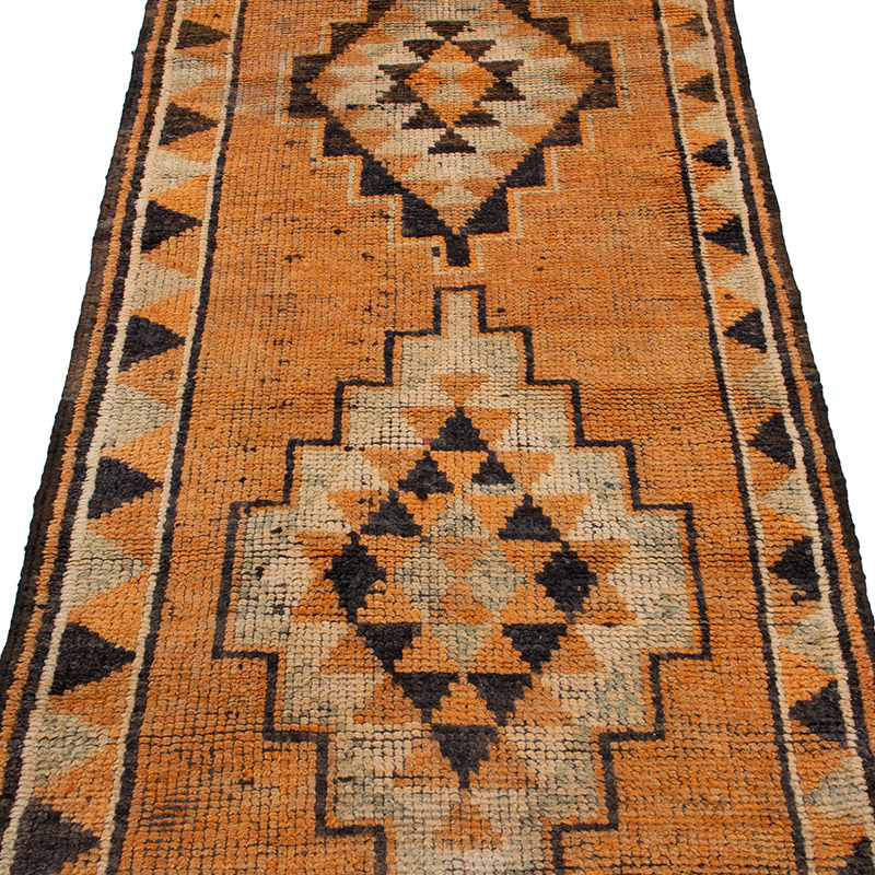 Vintage Tribal Runner Rug - 2' 10" x 12' 8" (34" x 152") - K0092982